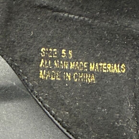 Lulus black Ankle strap open toe block heel womens size 5.5 strappy stiletto - Picture 5 of 6